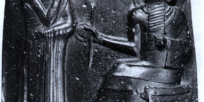 the code of hammurabi upper part of statue